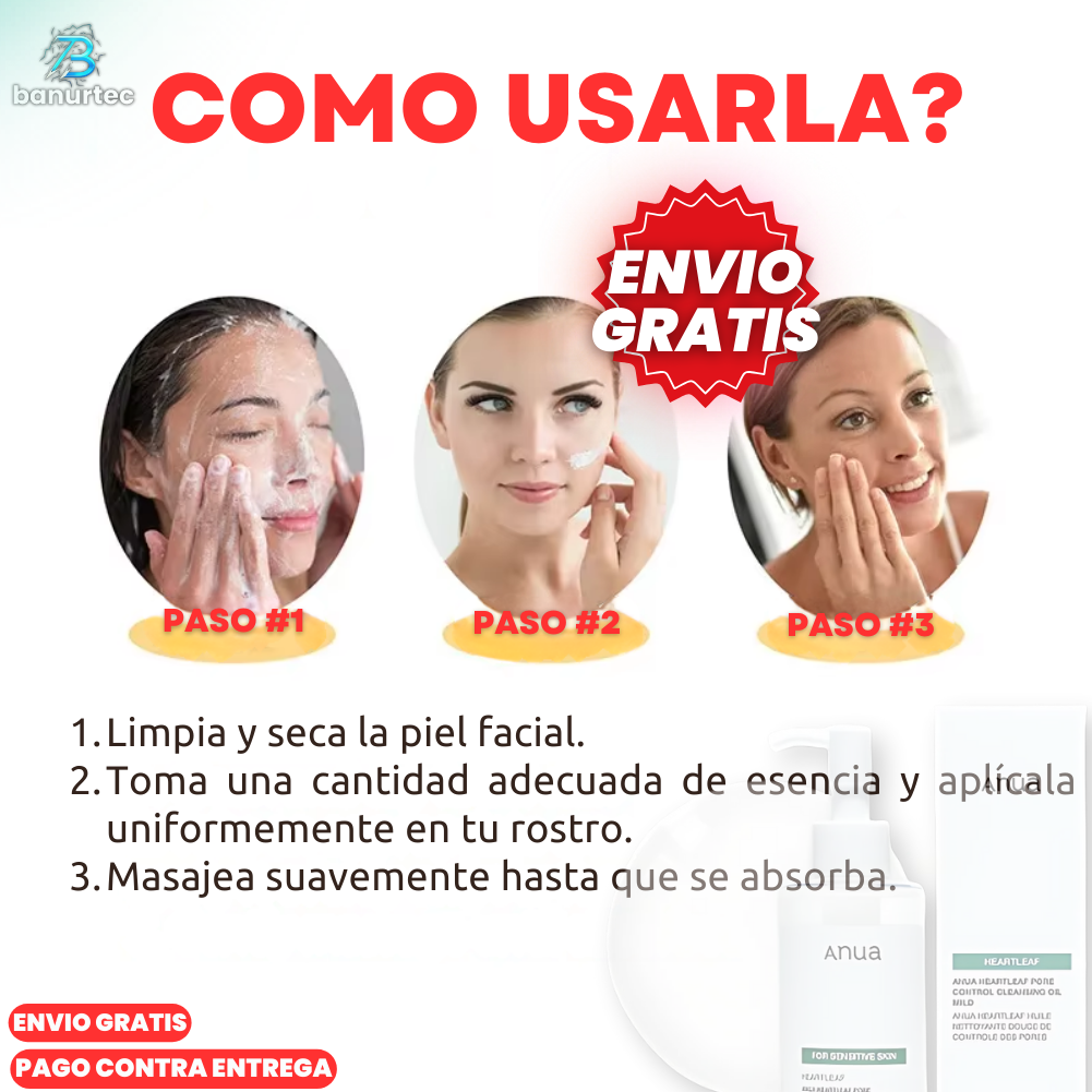 Aquaskin™ Aceite Limpiador Coreano + Control De Poros