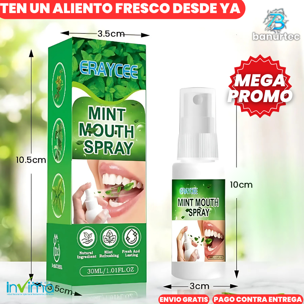 FreshMint™ Spray Anti Mal Aliento Recupera Tu Confianza