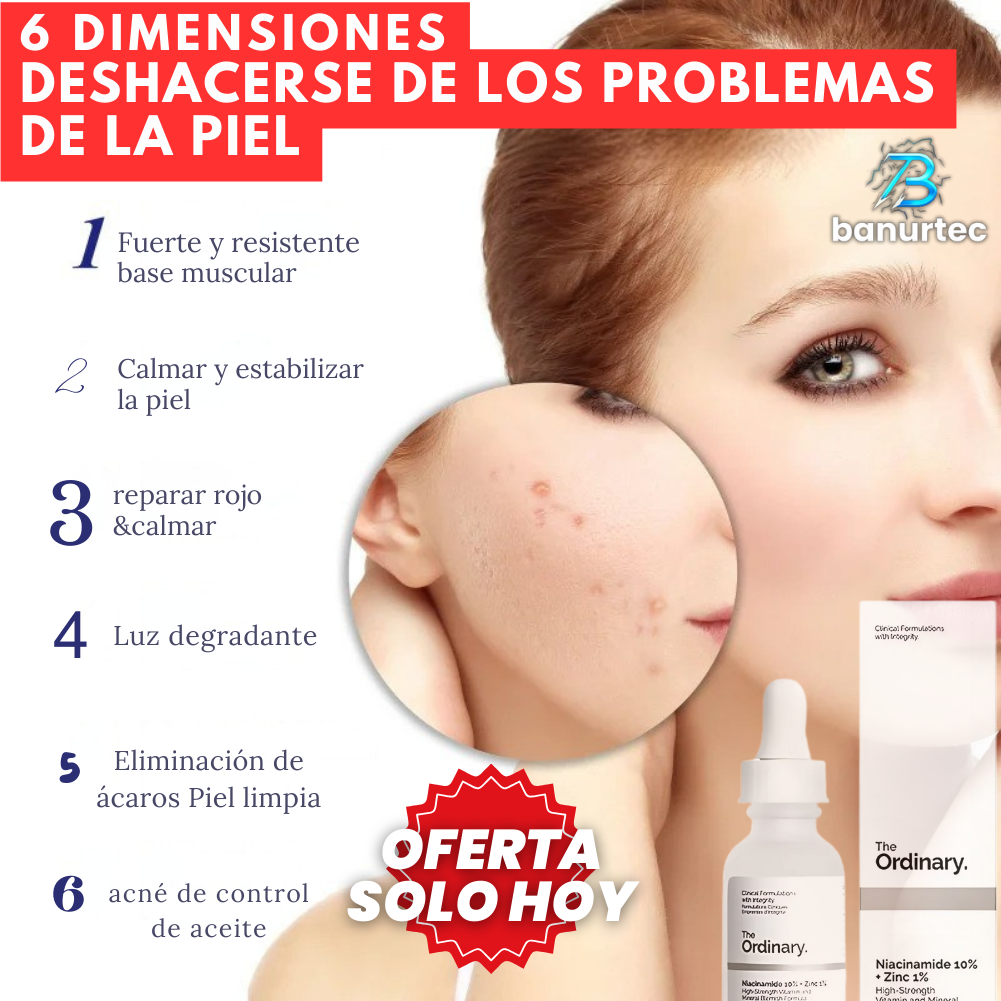 The Ordinary™ Niacinamida Serum Anti Acné Reduce Arrugas Y Lineas De Expresión