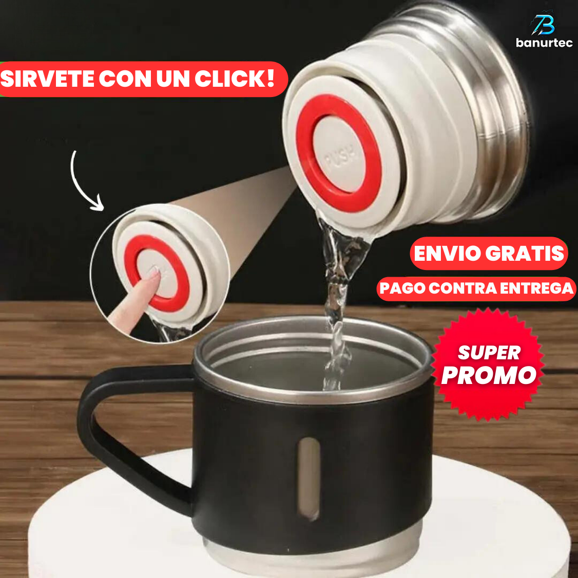 Set De Termo VacummElite™ con 3 Tazas Multifuncionales