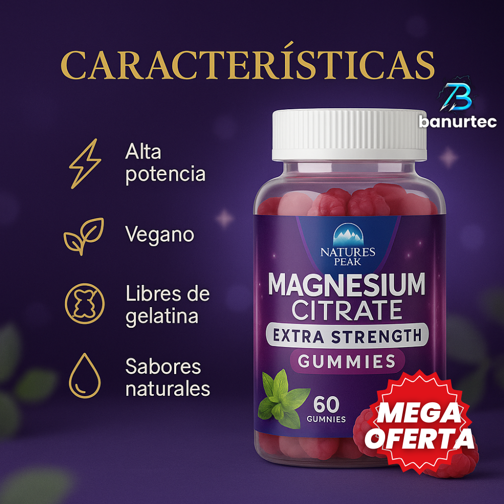 MagZen™ – Magnesio en Gomitas para Dormir Mejor, Reducir Ansiedad y Relajar tu Cuerpo