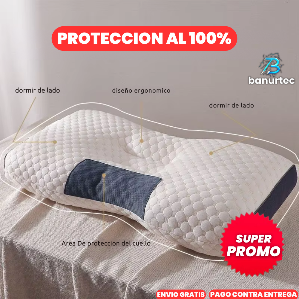 Almohada Ortopédica Cervical Ergonómica 3D | LuxeRest™