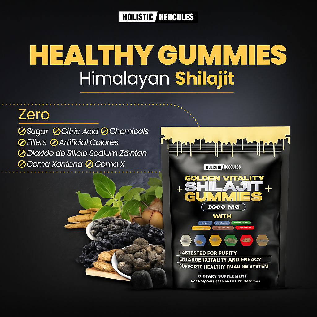 Shilajit™ – Gomitas de Energía Natural, Vitalidad y Rendimiento Físico sin Estimulantes