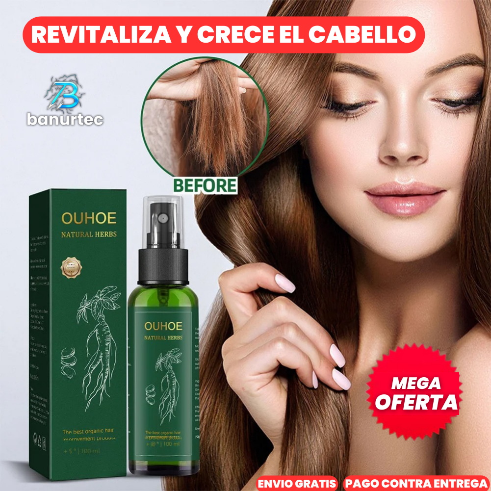 Ouhoe™ Spray Con suero De Jengibre Para Crecimiento Capilar