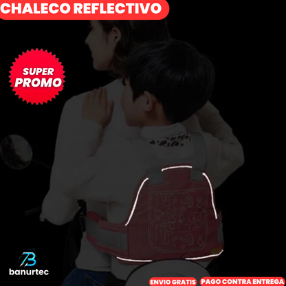 Chaleco De Seguridad Infantil Reflectivo Para Motocicleta