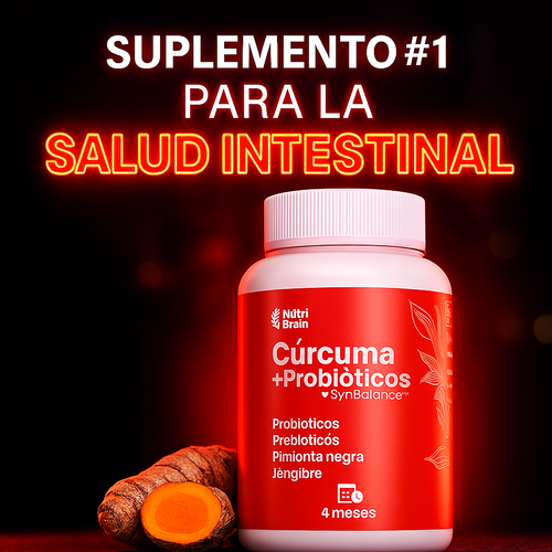NutriMind™ – Cúrcuma + Probióticos para Mejorar tu Memoria, Reducir la Inflamación y Pensar con Claridad