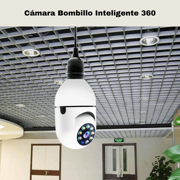 Camara Bombillo Wifi Ip Robotica 360° Vision Nocturna | BanurTec™ - banurtec