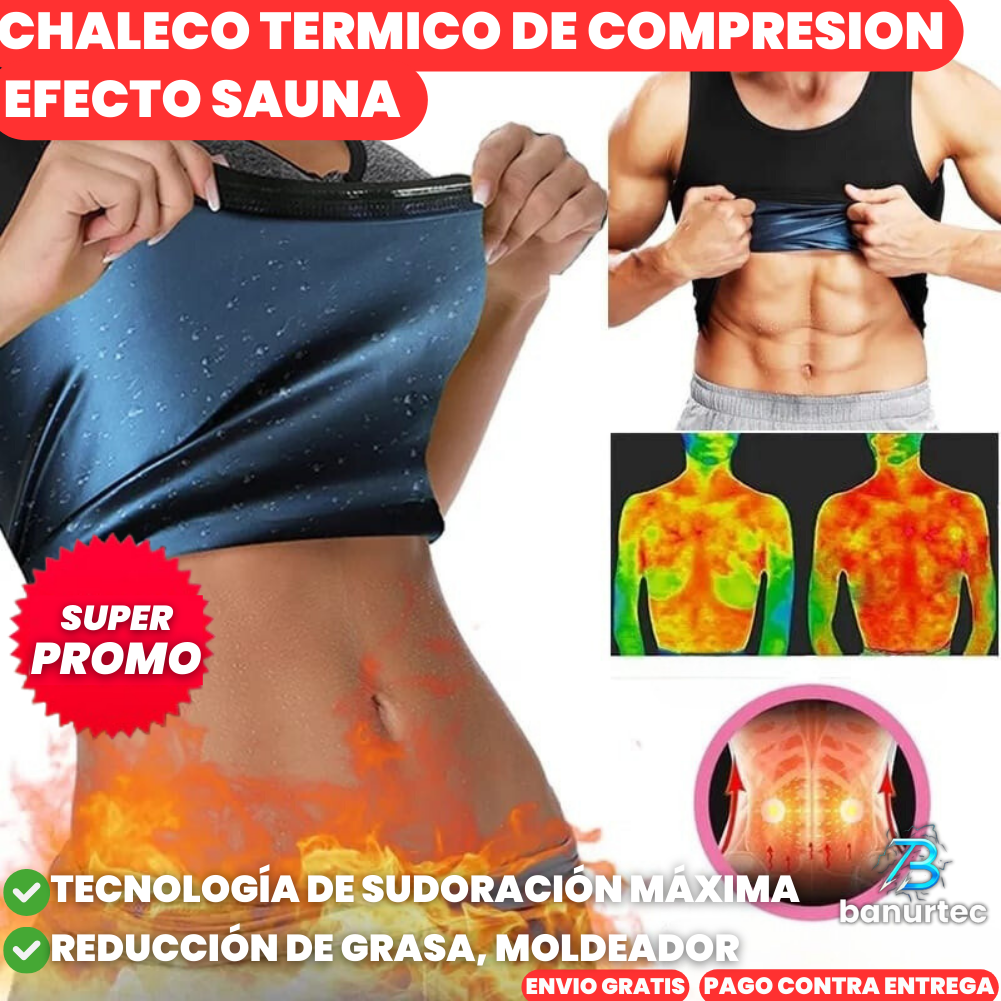 Chaleco Reductor Efecto Sauna Hombre Y Mujer | SaunaVest™