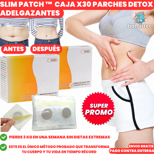 Slim Patch x30 Unidades: Oferta Exclusiva para Quemar Grasa y Mejorar tu Metabolismo