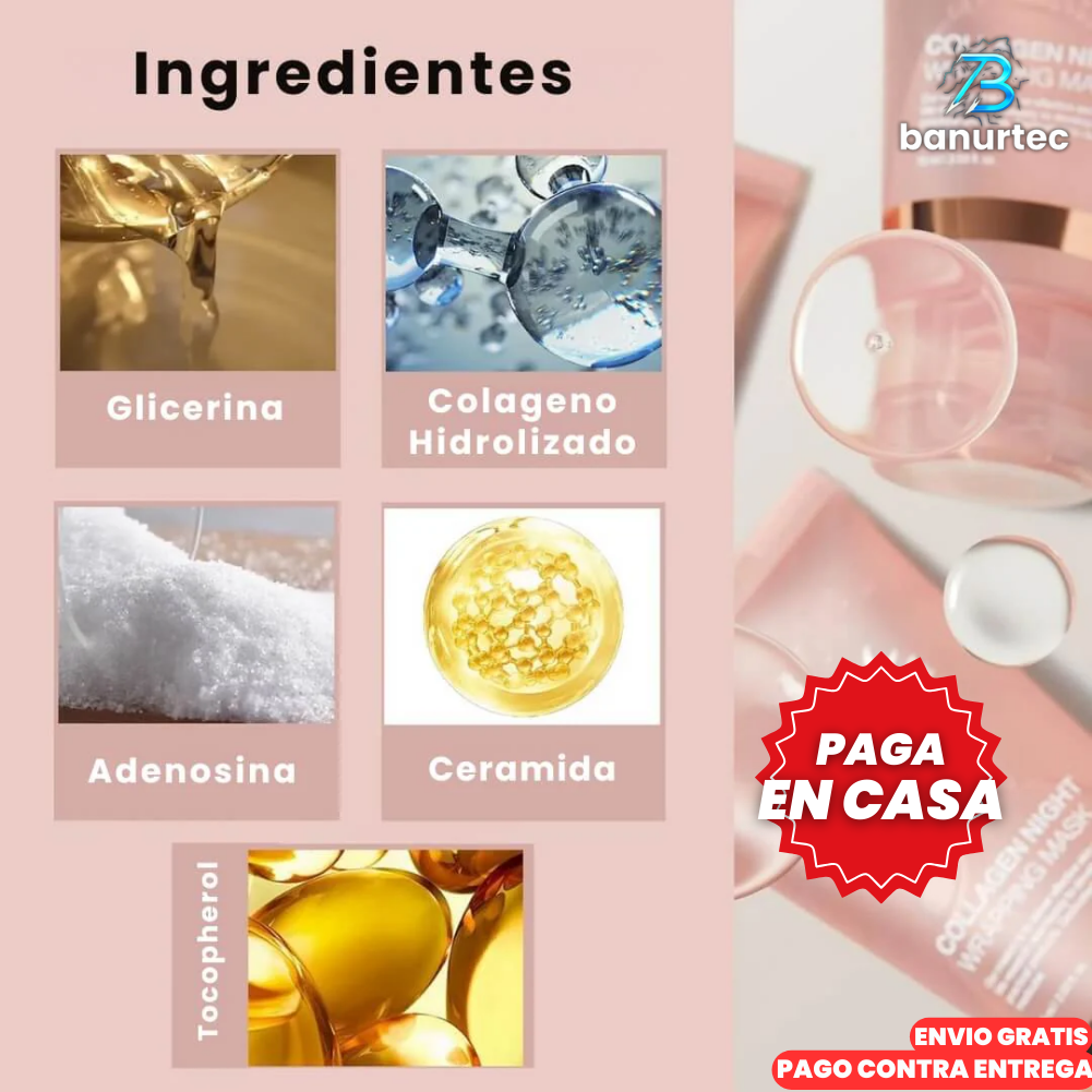 Oferta Especial 2X1 : Mascarilla De Hidro Colageno Coreana + Serum Facial
