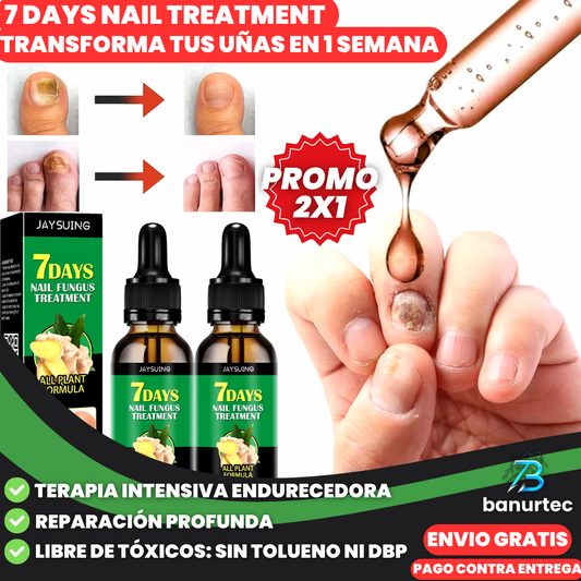Oferta Especial 2x1: 7 Days Nails™ Endurecedor y Reparador de Uñas