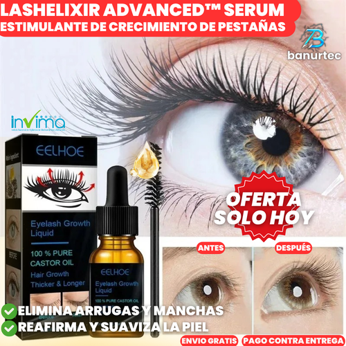 LashElixir Advanced™  Serum Fortalecedor y Estimulante de Crecimiento De Pestañas