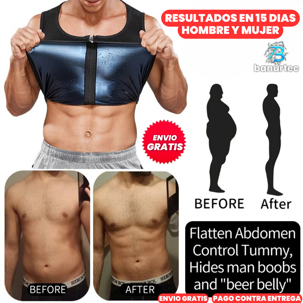 Chaleco Reductor Efecto Sauna Hombre Y Mujer | SaunaVest™