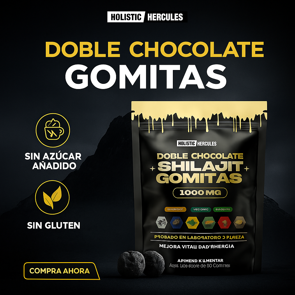 Shilajit™ – Gomitas de Energía Natural, Vitalidad y Rendimiento Físico sin Estimulantes
