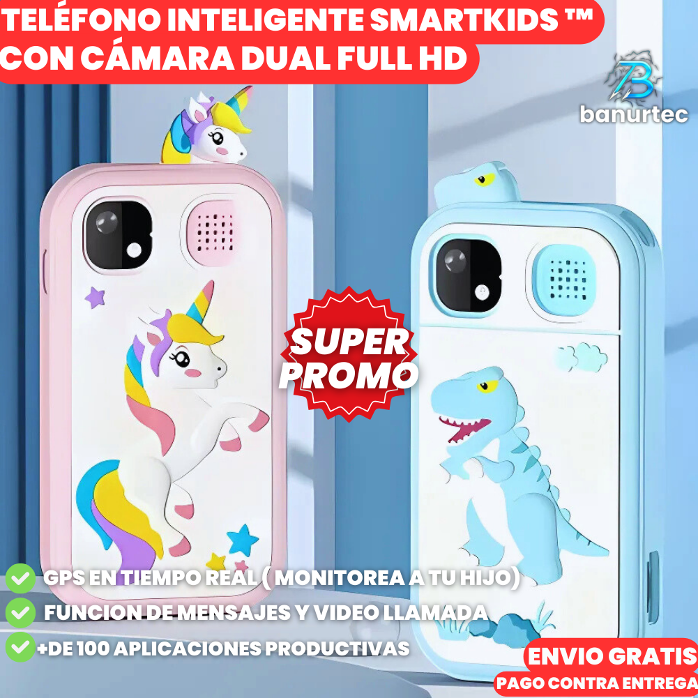 SmartKids™ Telefono Inteligente Con Cámara Dual Full HD