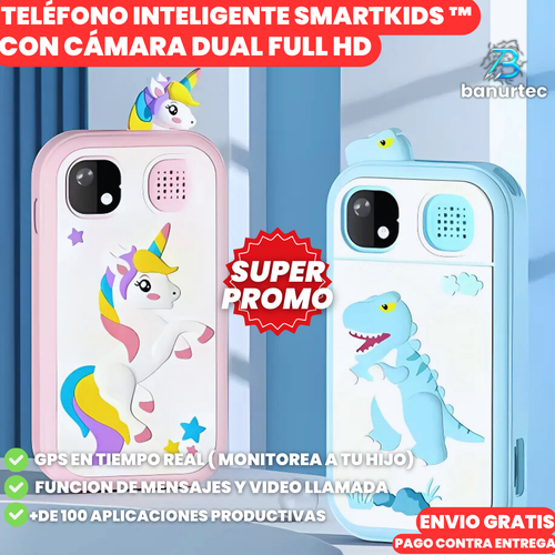 SmartKids™ Telefono Inteligente Con Cámara Dual Full HD