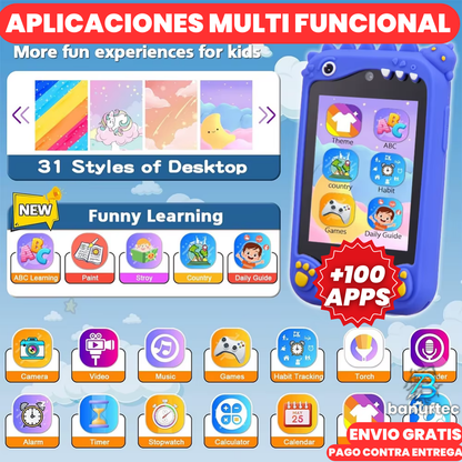 SmartKids™ Telefono Inteligente Con Cámara Dual Full HD