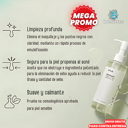 Aquaskin™ Aceite Limpiador Coreano + Control De Poros