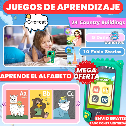 SmartKids™ Telefono Inteligente Con Cámara Dual Full HD