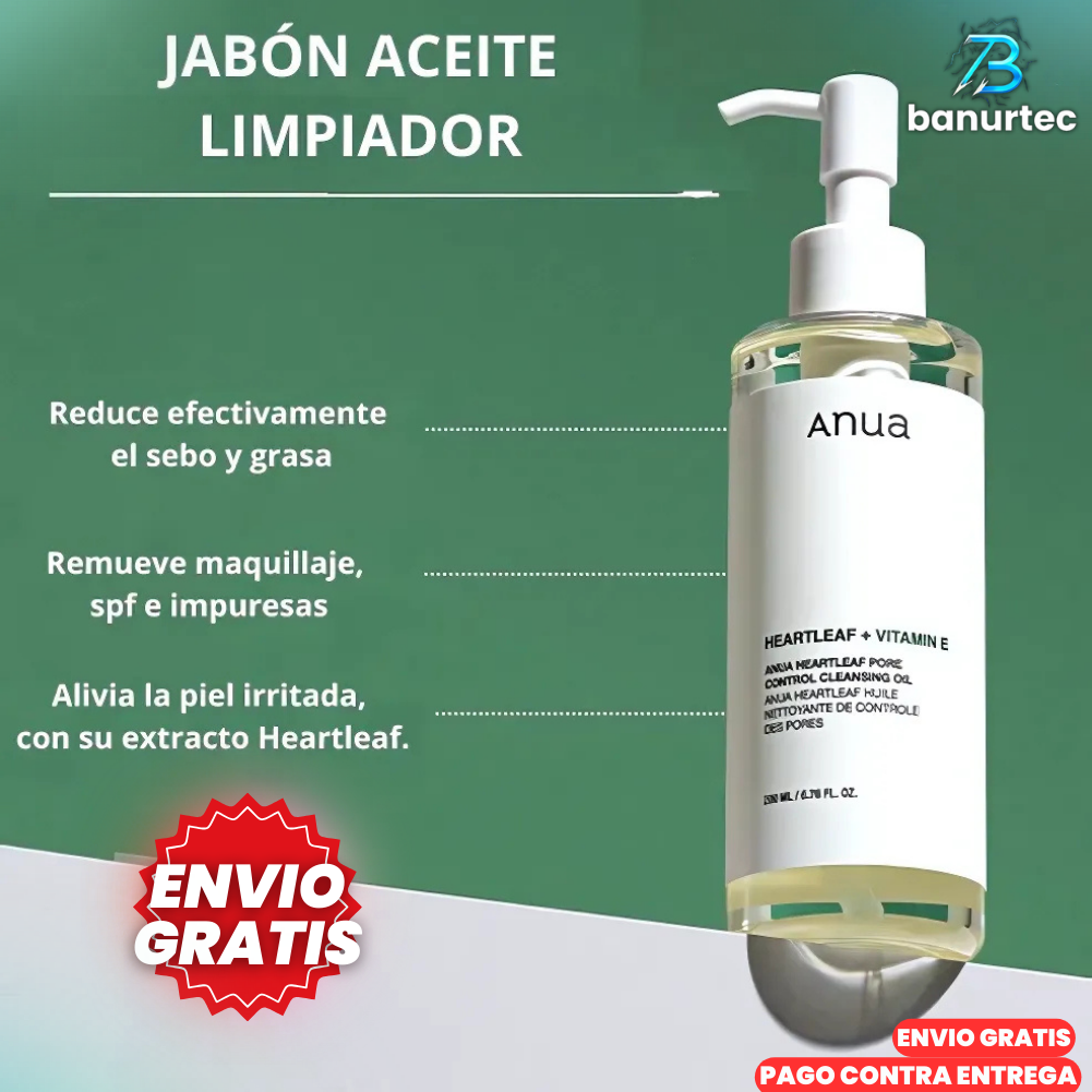 Aquaskin™ Aceite Limpiador Coreano + Control De Poros
