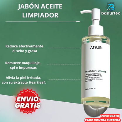 Aquaskin™ Aceite Limpiador Coreano + Control De Poros