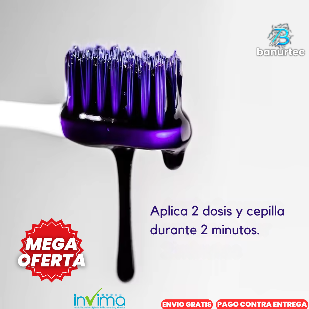 SmileKit™ Crema Blanqueadora Con Violet 43 Contrarresta Ópticamente El Amarillo De Los Dientes