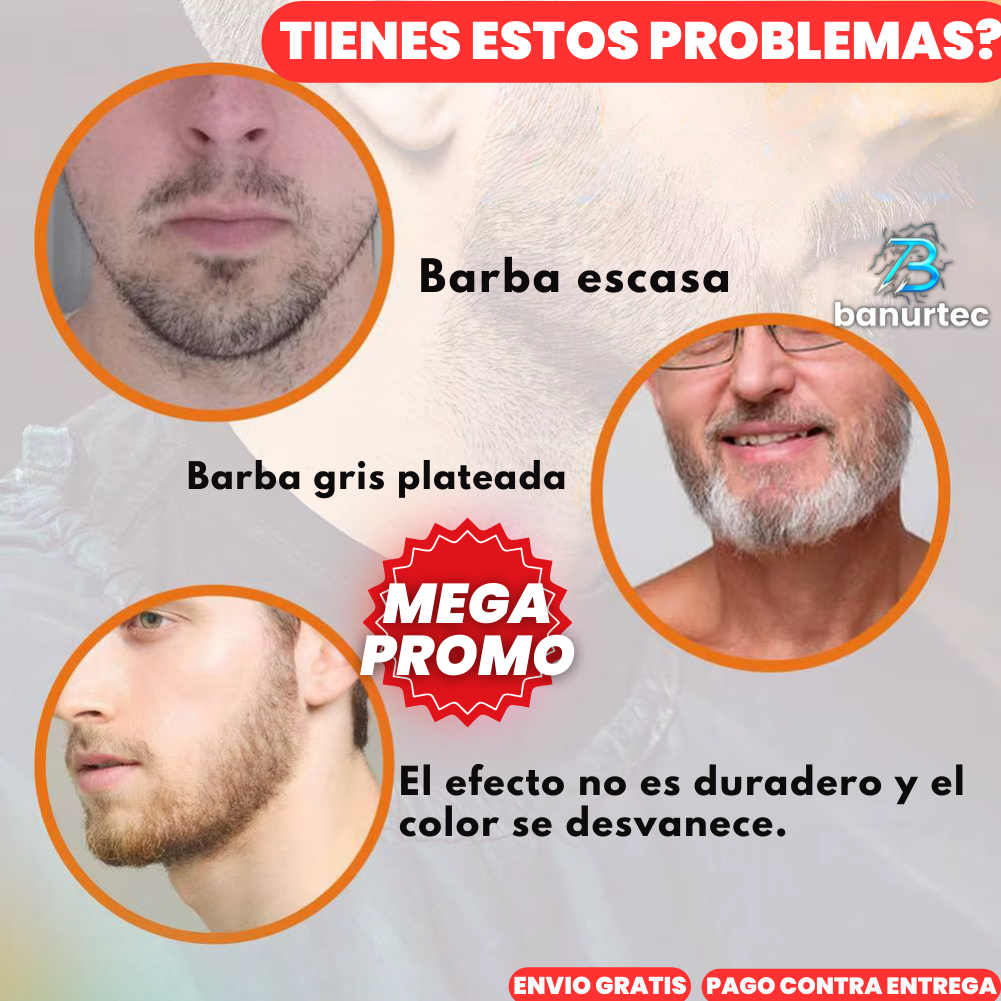 BeardPen™ Kit Lápiz Relleno De Barba, Cejas, Cabello Con Resistencia Al Agua