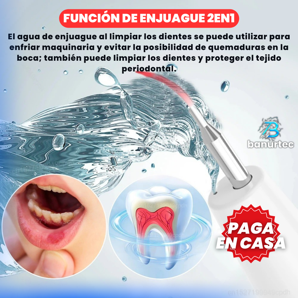 Oferta Especial: Dentex™ Kit Removedor de Sarro Eléctrico Ultrasónico 3 en 1