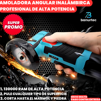 Amoladora Angular Inalámbrica Profesional De Alta Potencia TurboFlex Pro™