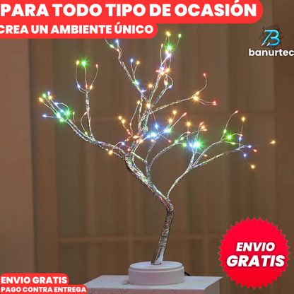 Bonsái Decorativo con Iluminación de Hada.