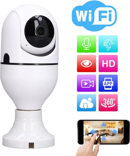 Camara Bombillo Wifi Ip Robotica 360° Vision Nocturna | BanurTec™ - banurtec