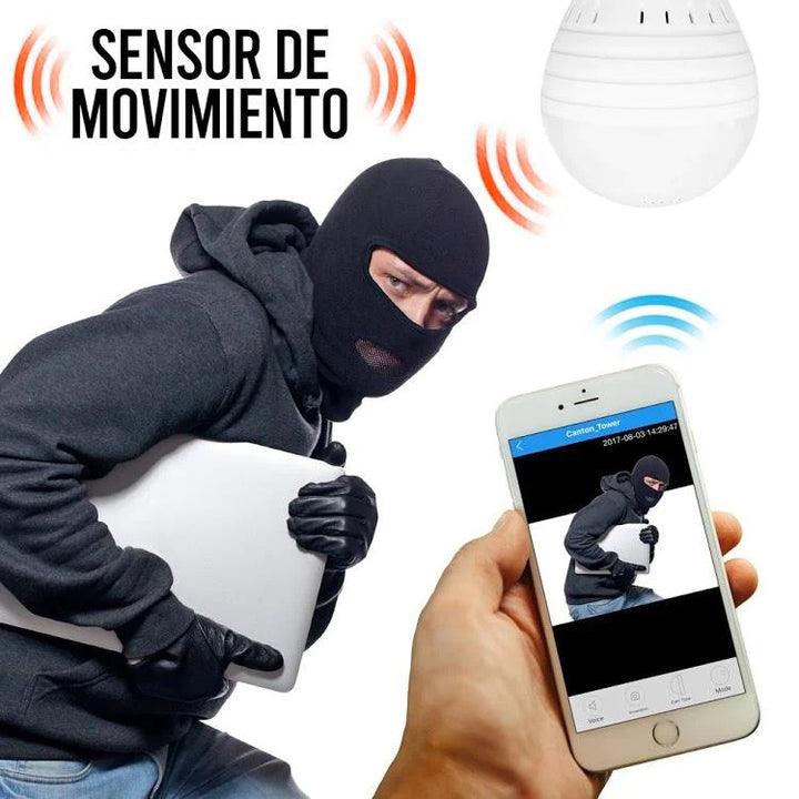 Camara Bombillo Wifi Ip Robotica 360° Vision Nocturna | BanurTec™ - banurtec
