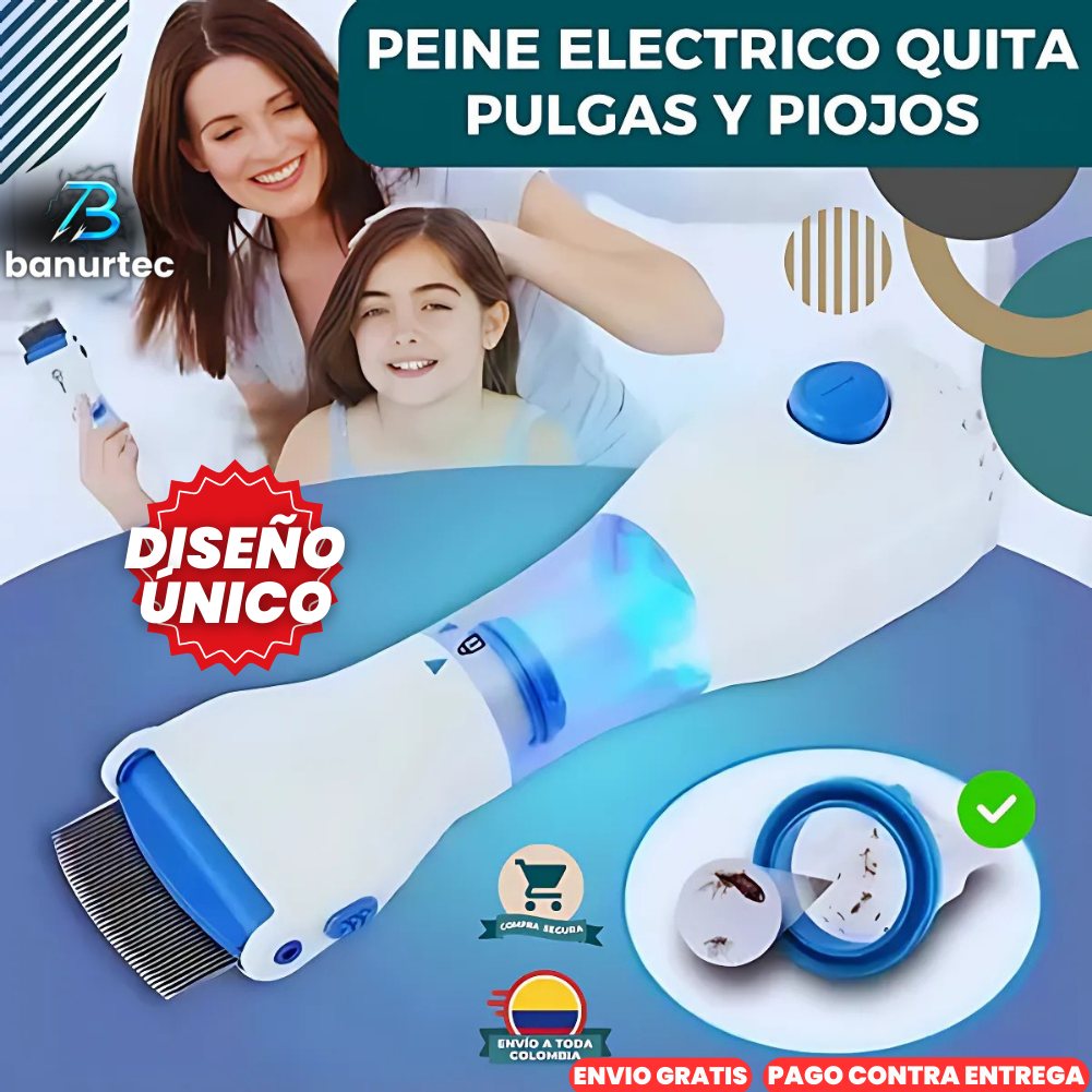 ZapNit™ Peine Aspirador Eléctrico Elimina Pulgas, Liendres, piojos