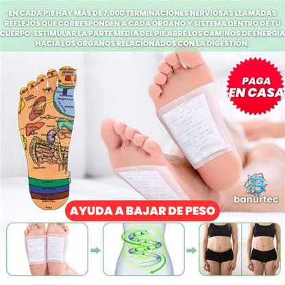 Parches Desintoxicantes Detox Para Pies X10 Unidades