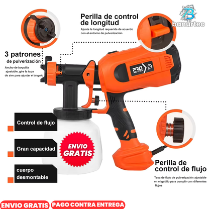 Pistola Pulverizadora de Pintura Profesional con Compresor De Alta Presión | AeroFlex™