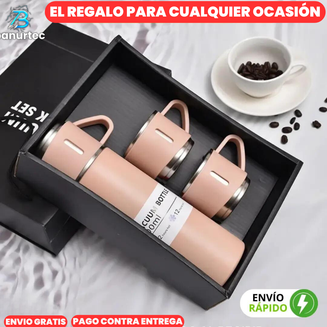 Set De Termo VacummElite™ con 3 Tazas Multifuncionales