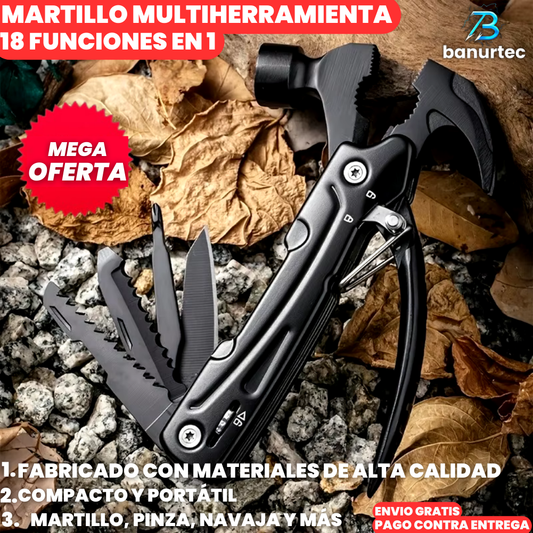 HammerPro 18™ | Martillo Multi Herramientas Profesional 18 En 1