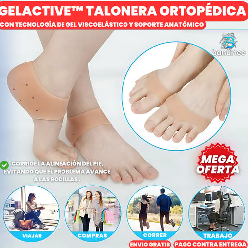 Oferta Especial 2x1: GelActive™ Talonera Ortopédica Con Tecnología De Gel Viscoelástico