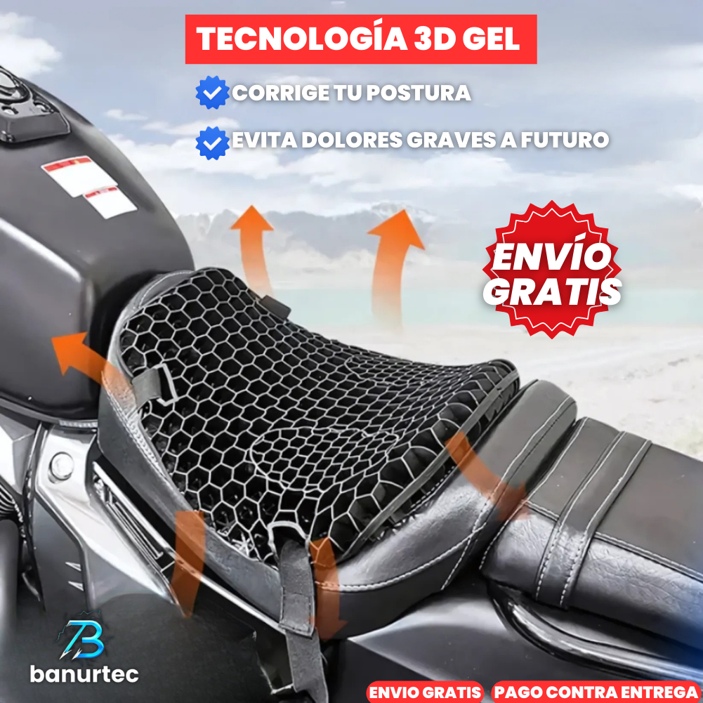 Oferta Especial: ComfortGel™ Cojín Ergonómico Especializado Para Motocicletas