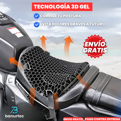 Oferta Especial: ComfortGel™ Cojín Ergonómico Especializado Para Motocicletas