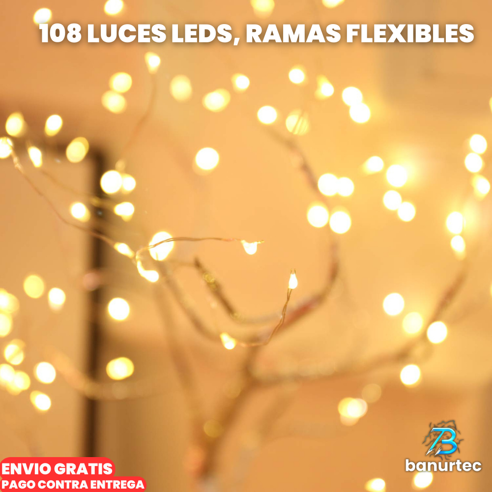 Bonsái Decorativo con Iluminación de Hada.