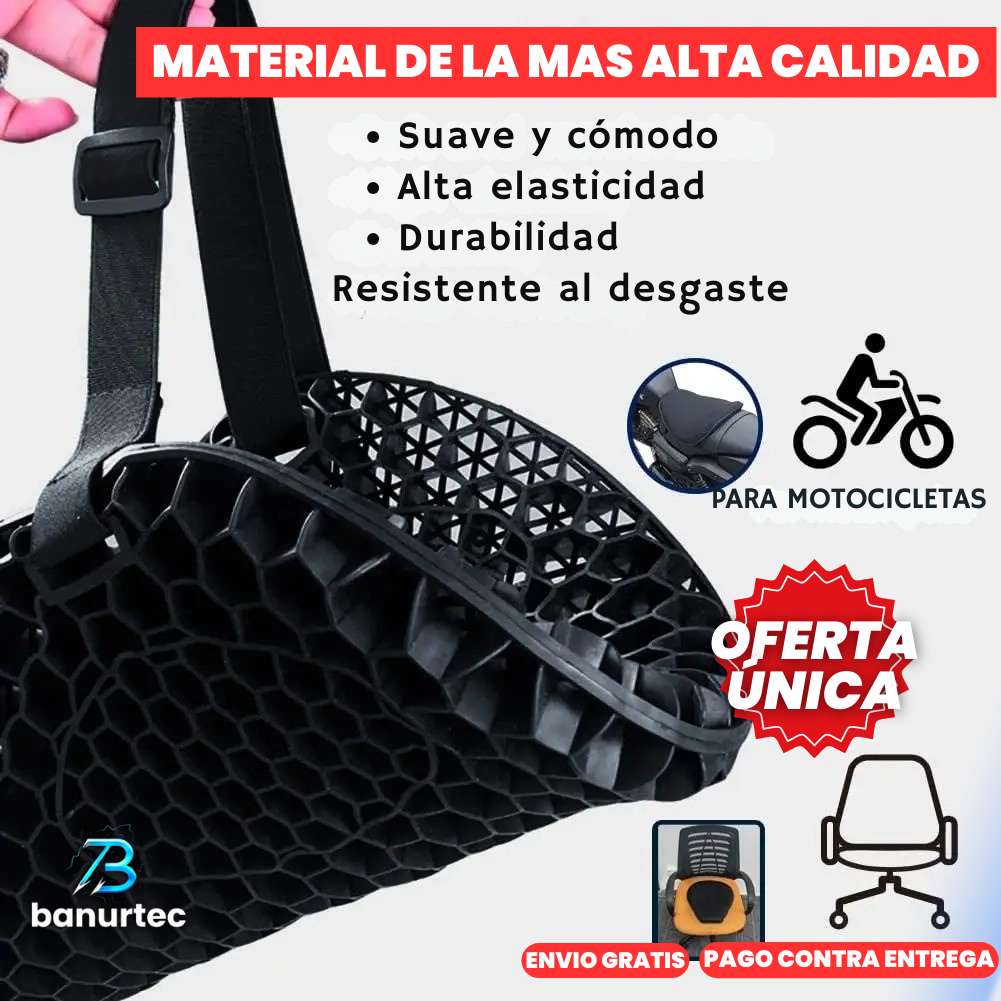 Oferta Especial: ComfortGel™ Cojín Ergonómico Especializado Para Motocicletas