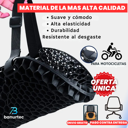 Oferta Especial: ComfortGel™ Cojín Ergonómico Especializado Para Motocicletas