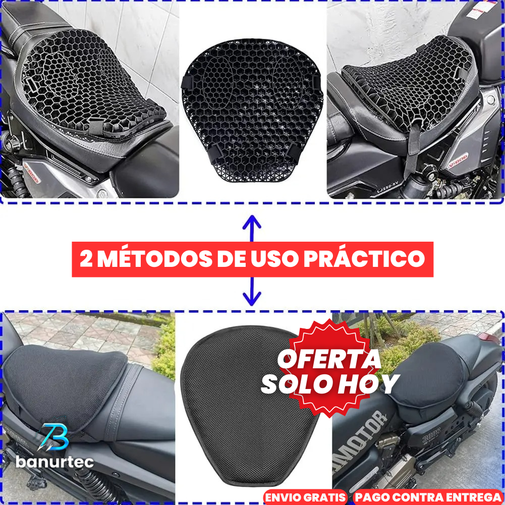 Oferta Especial: ComfortGel™ Cojín Ergonómico Especializado Para Motocicletas