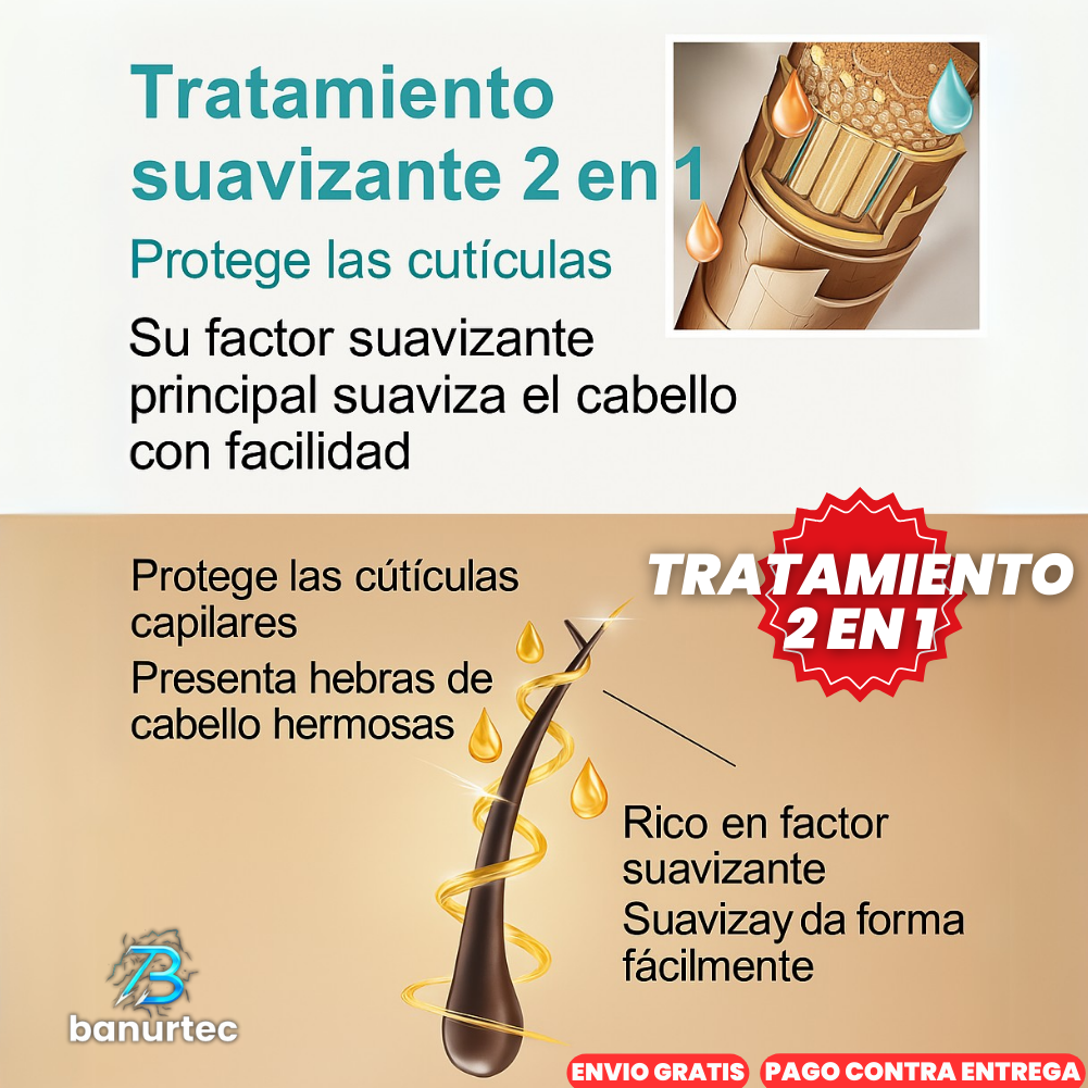 Oferta Especial 2X1:  Straight™ Crema Alisadora De Cabello Tratamiento Profesional 250ML