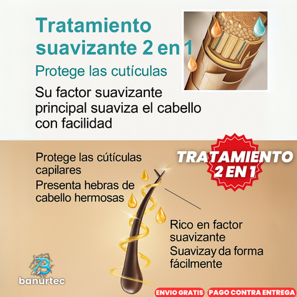 Oferta Especial 2X1:  Straight™ Crema Alisadora De Cabello Tratamiento Profesional 250ML