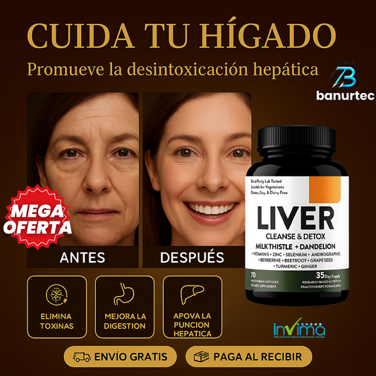 Oferta Especial: LiverCleanse™ – Desintoxicación Profunda, Hígado Limpio y Salud Total