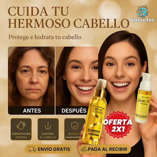 Oferta Especial 2X1: Lisseal™ Tónico Tónico Capilar Alisante, Reparador y AntiFrizz Instantáneo