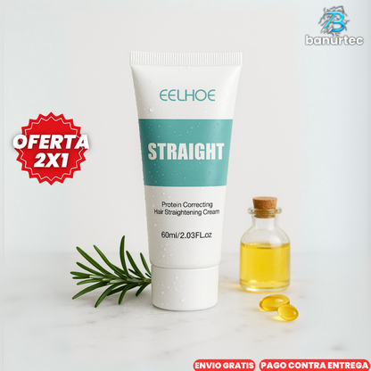 Oferta Especial 2X1:  Straight™ Crema Alisadora De Cabello Tratamiento Profesional 250ML