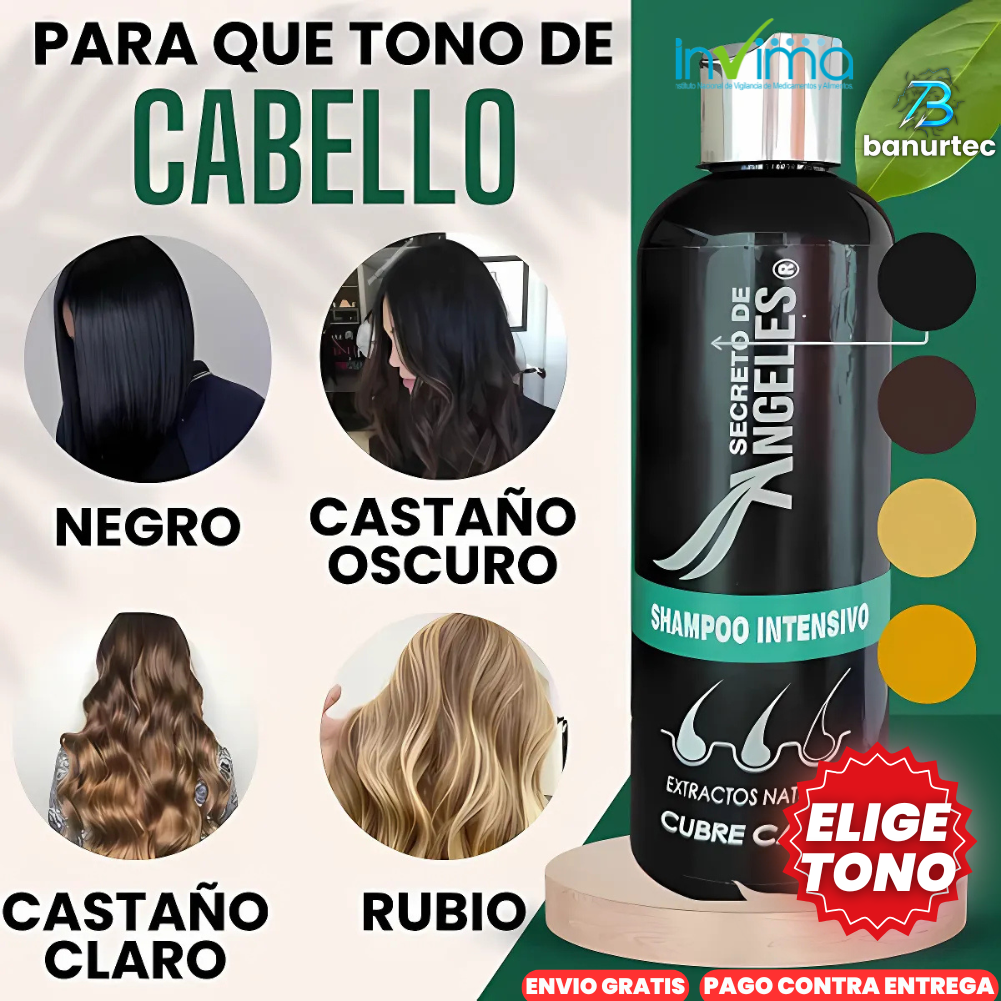 Oferta Especial 3X1: Shampoo Cubre Canas Extractos Naturales + Obsequio